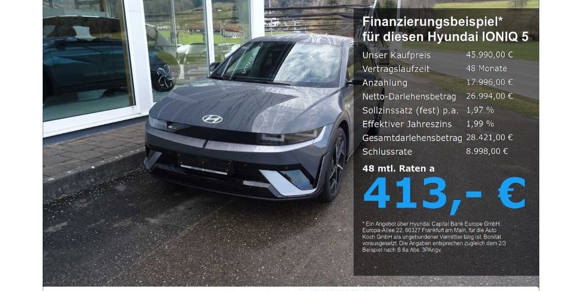Hyundai IONIQ 5 2.185 km 44.990 &euro; Bad Feilnbach 83075