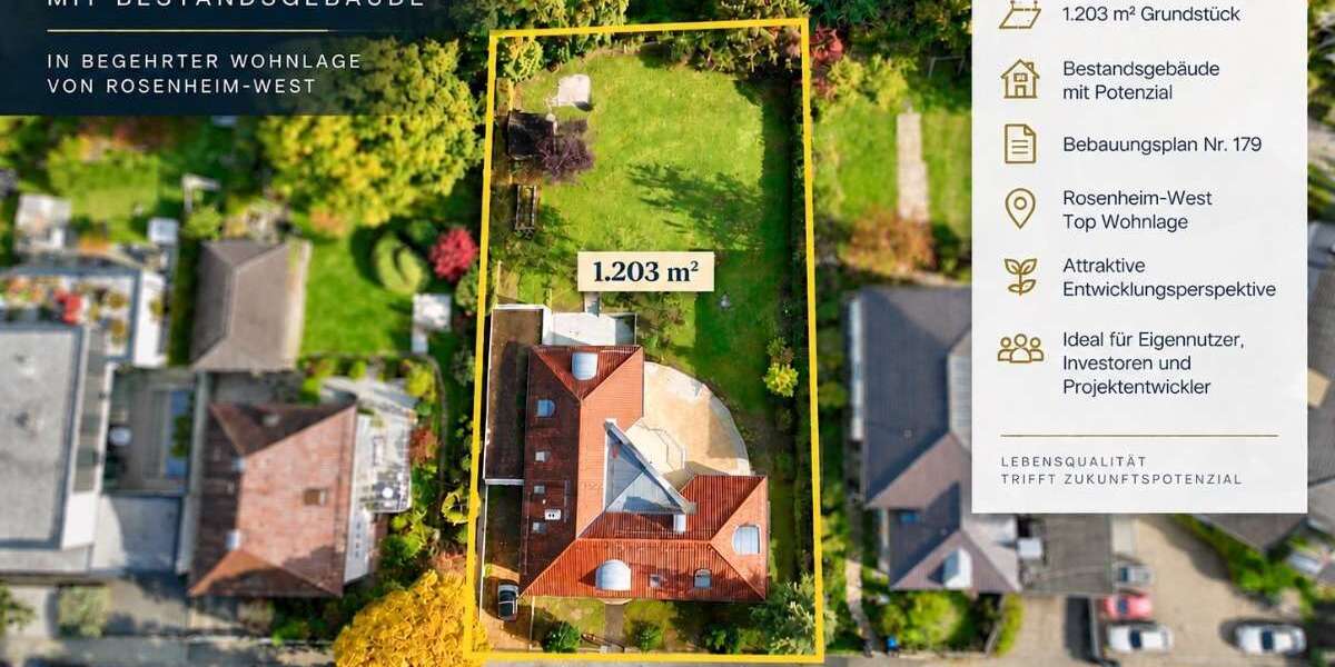 Grundstück Rosenheim Innenstadt - 1.690.000&euro; | Angebot:27339838