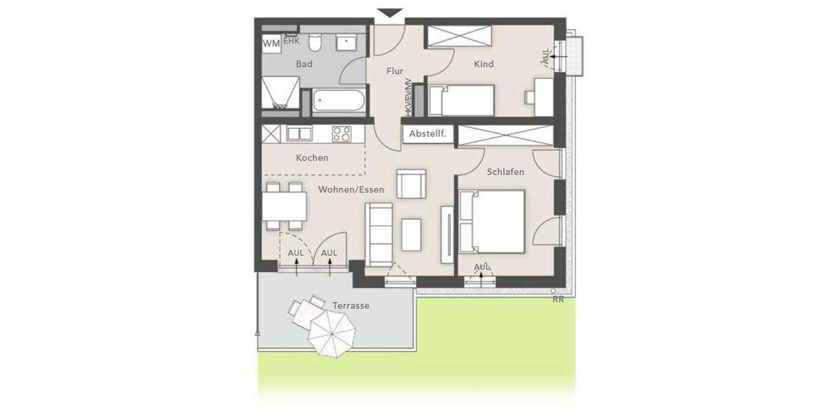 Etagenwohnung Bad Aibling-Harthausen Harthausen - 3 Zimmer, 72 m&sup2;, 475.000&euro; | Angebot:25773748