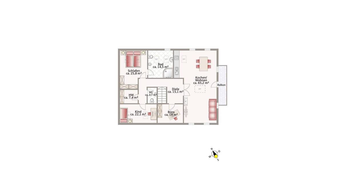Etagenwohnung Söchtenau Innthal - 4 Zimmer, 160 m&sup2;, 589.000&euro; | Angebot:25667610