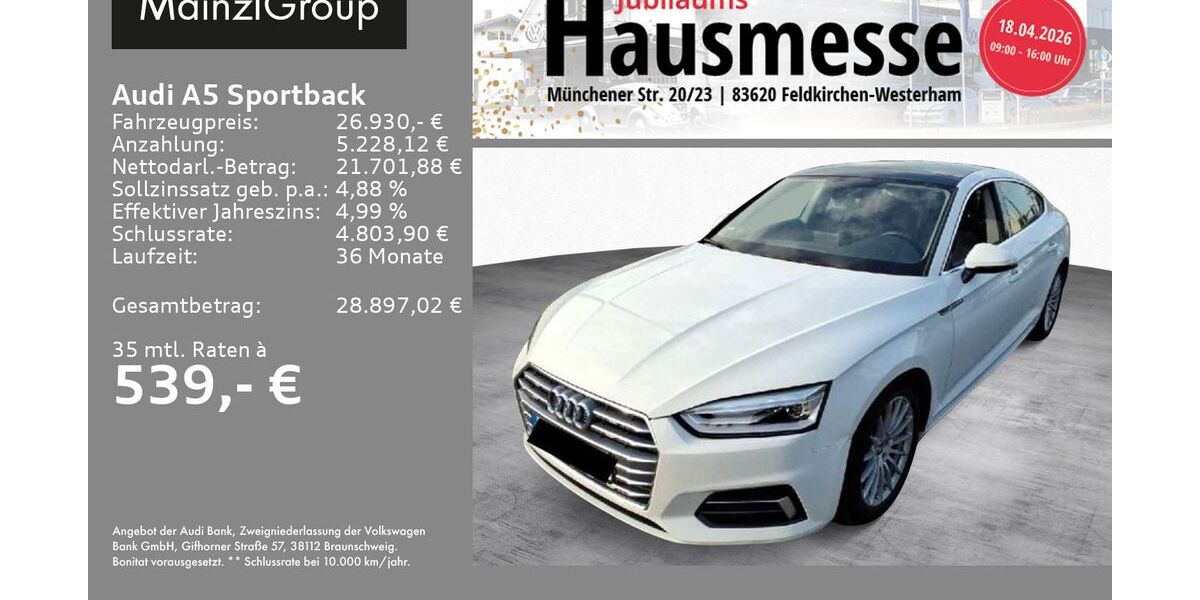 Audi A5 121.837 km 26.930 &euro; Feldkirchen/Westerham 83620