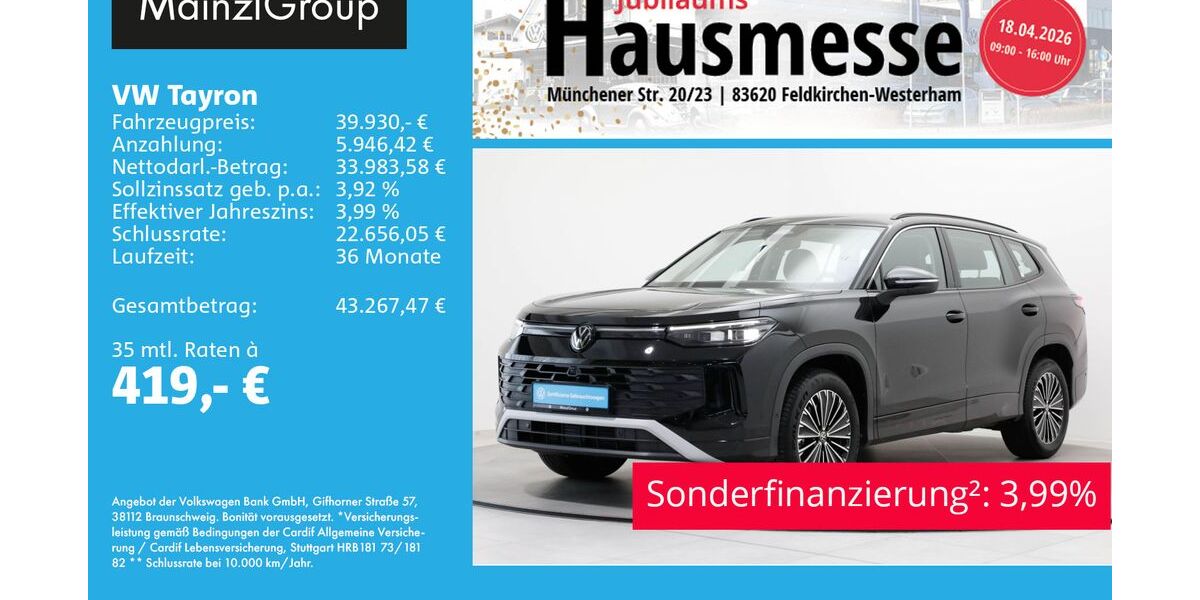 VW Tayron 25.600 km 39.930 &euro; Feldkirchen/Westerham 83620