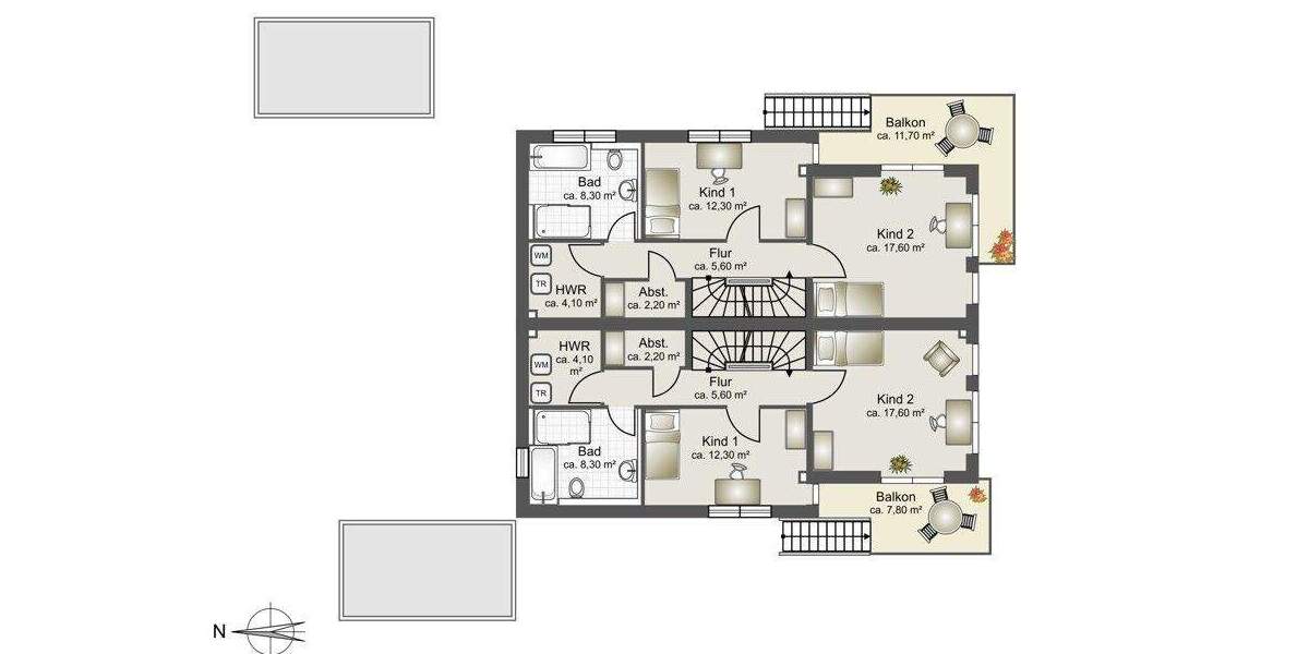 Doppelhaushälfte Kirchseeon - 5 Zimmer, 158 m&sup2;, 1.299.000&euro; | Angebot:25680461