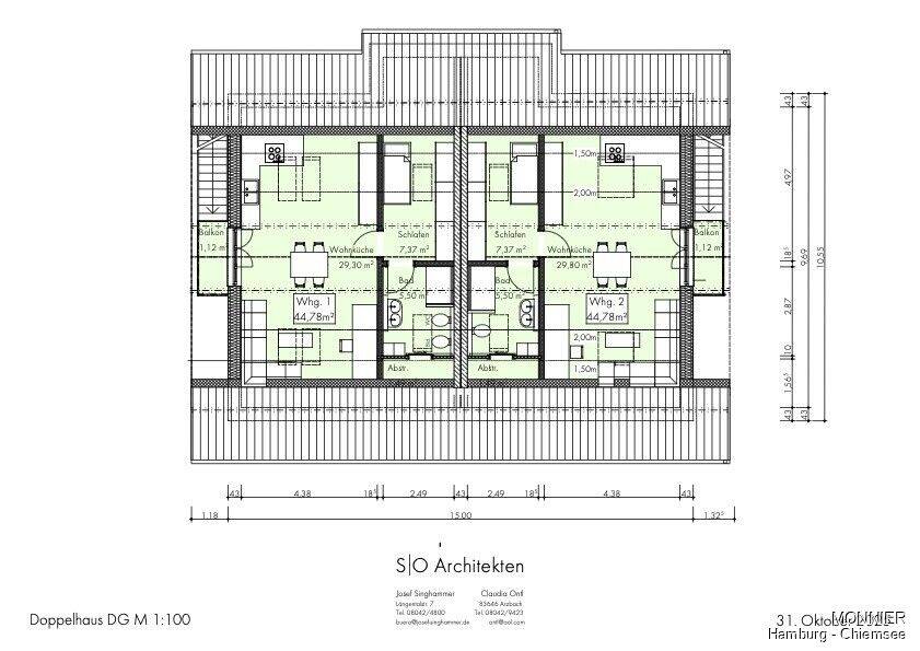 Doppelhaushälfte Eggstätt - 5 Zimmer, 187 m&sup2;, 1.009.638&euro; | Angebot:25727378
