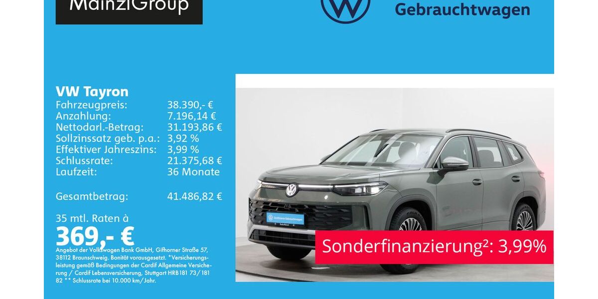 VW Tayron 29.100 km 38.390 &euro; Feldkirchen/Westerham 83620