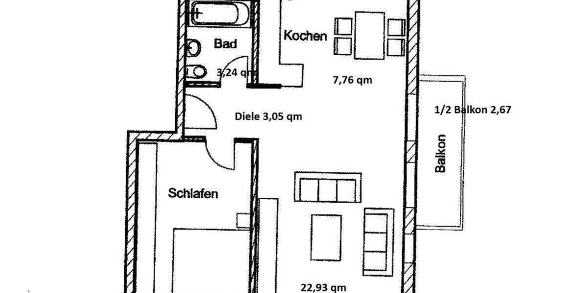 Etagenwohnung Bad Feilnbach - 2 Zimmer, 60 m&sup2;, 289.000&euro; | Angebot:25690566