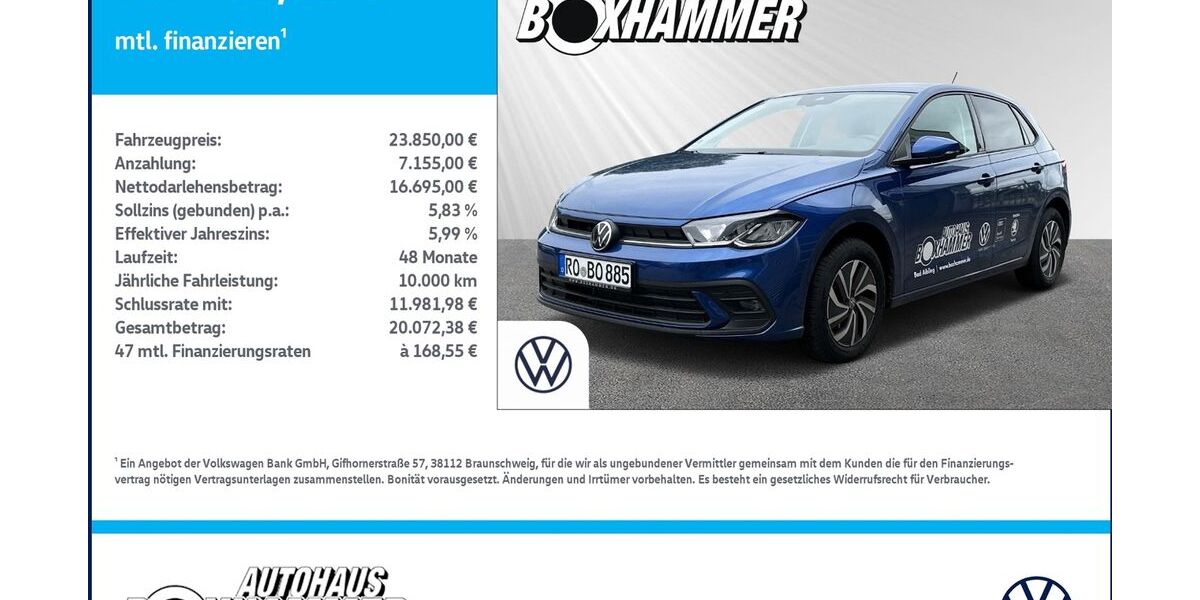 VW Polo 17.990 km 23.850 &euro; Bad Aibling 83043