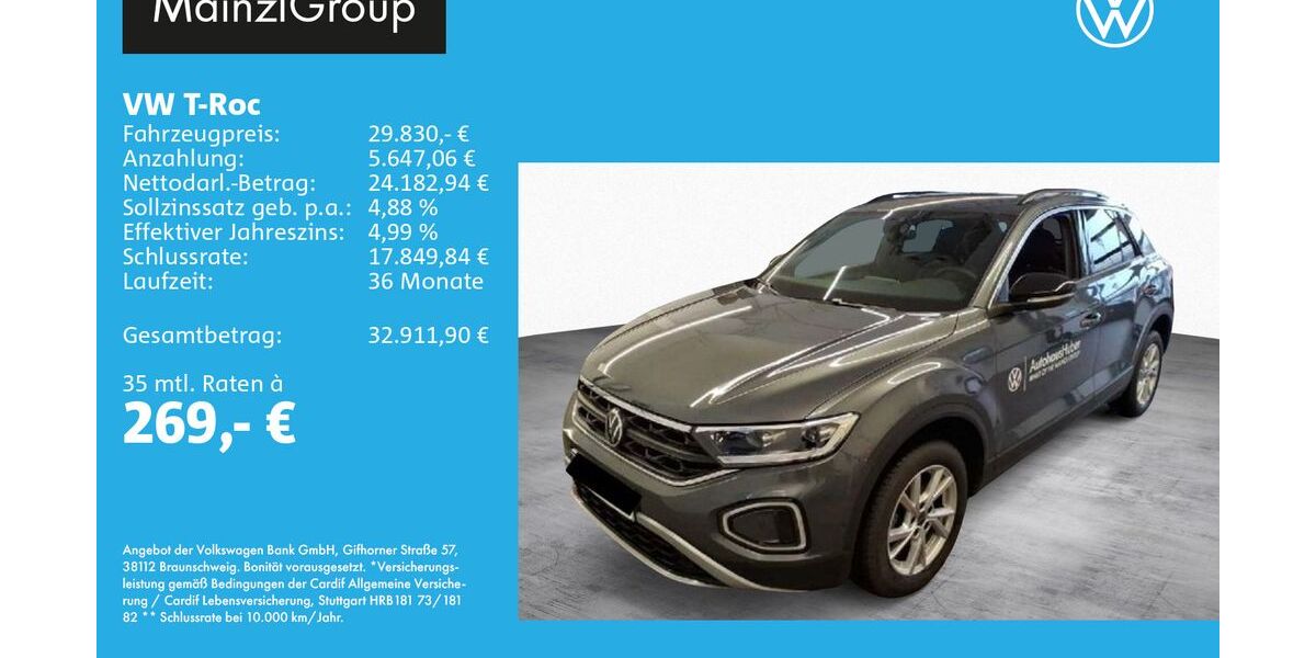 VW T-Roc 9.215 km 29.830 &euro; Feldkirchen/Westerham 83620