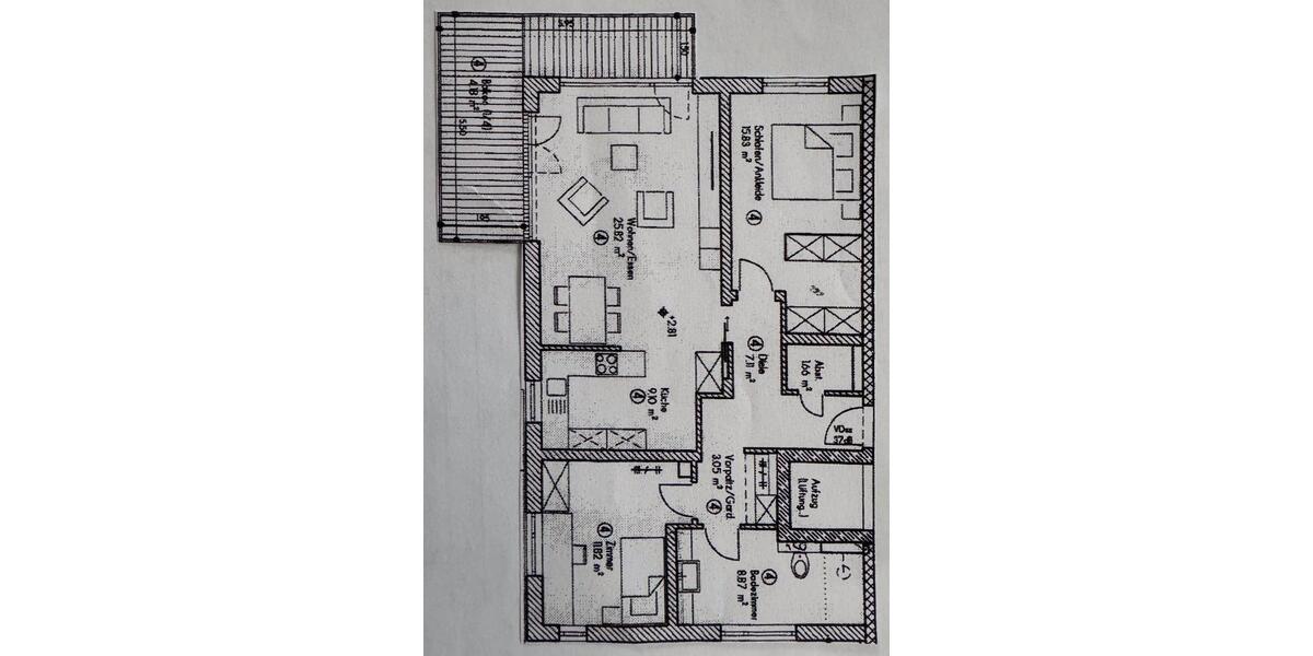 Etagenwohnung Rosenheim Egarten - 3 Zimmer, 92 m&sup2;, 699.000&euro; | Angebot:26646535
