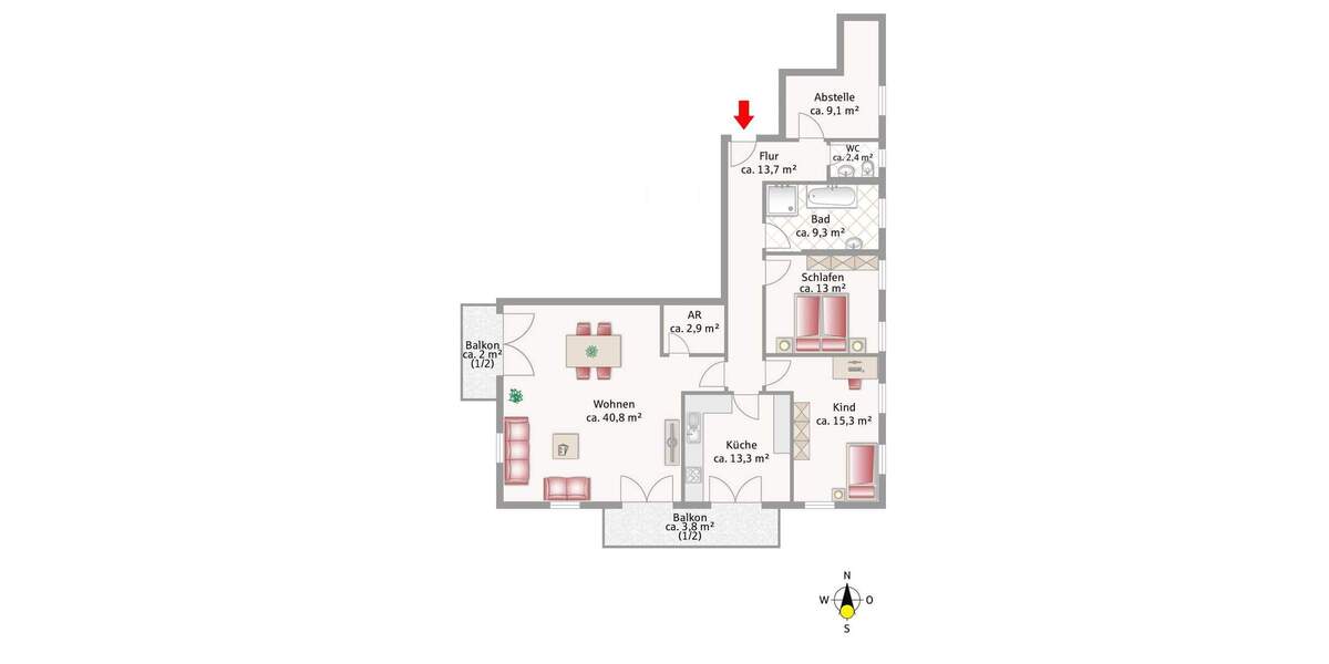 Etagenwohnung Oberaudorf - 3 Zimmer, 125 m&sup2;, 595.000&euro; | Angebot:25730438