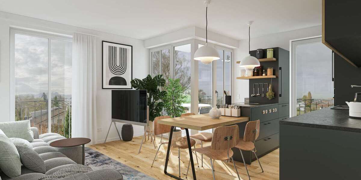 Etagenwohnung Rosenheim Egarten - 3 Zimmer, 61 m&sup2;, 475.000&euro; | Angebot:26748851