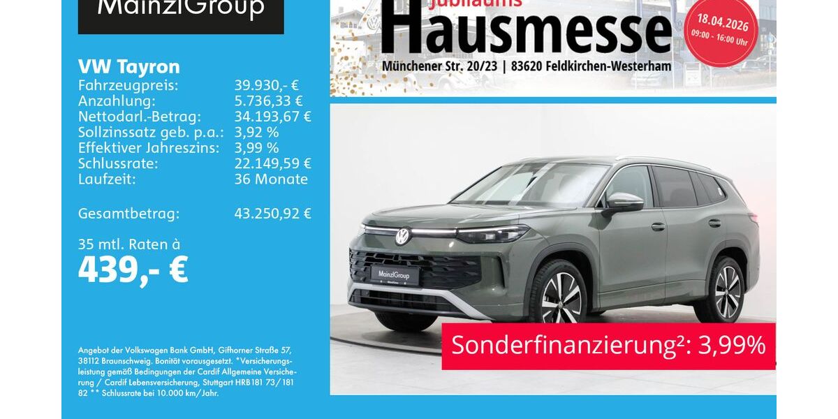 VW Tayron 14.200 km 39.930 &euro; Feldkirchen/Westerham 83620