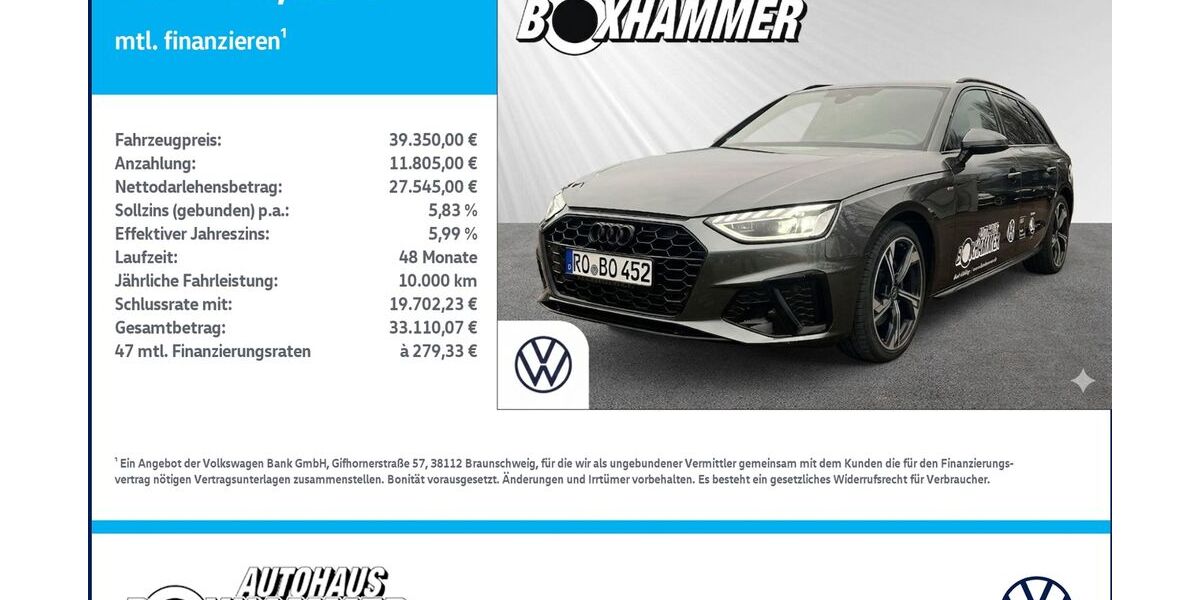 Audi A4 24.990 km 39.350 &euro; Bad Aibling 83043