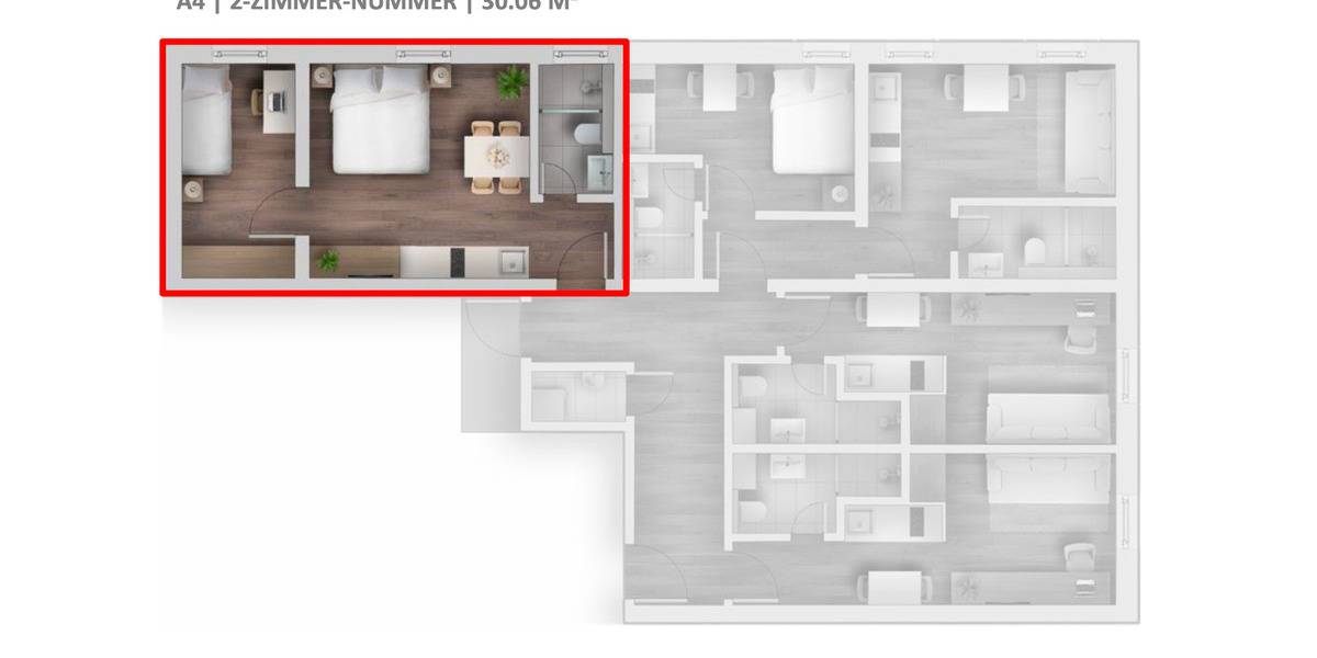 Etagenwohnung Tuntenhausen - 2 Zimmer, 30 m&sup2;, 699&euro; | Angebot:25935677