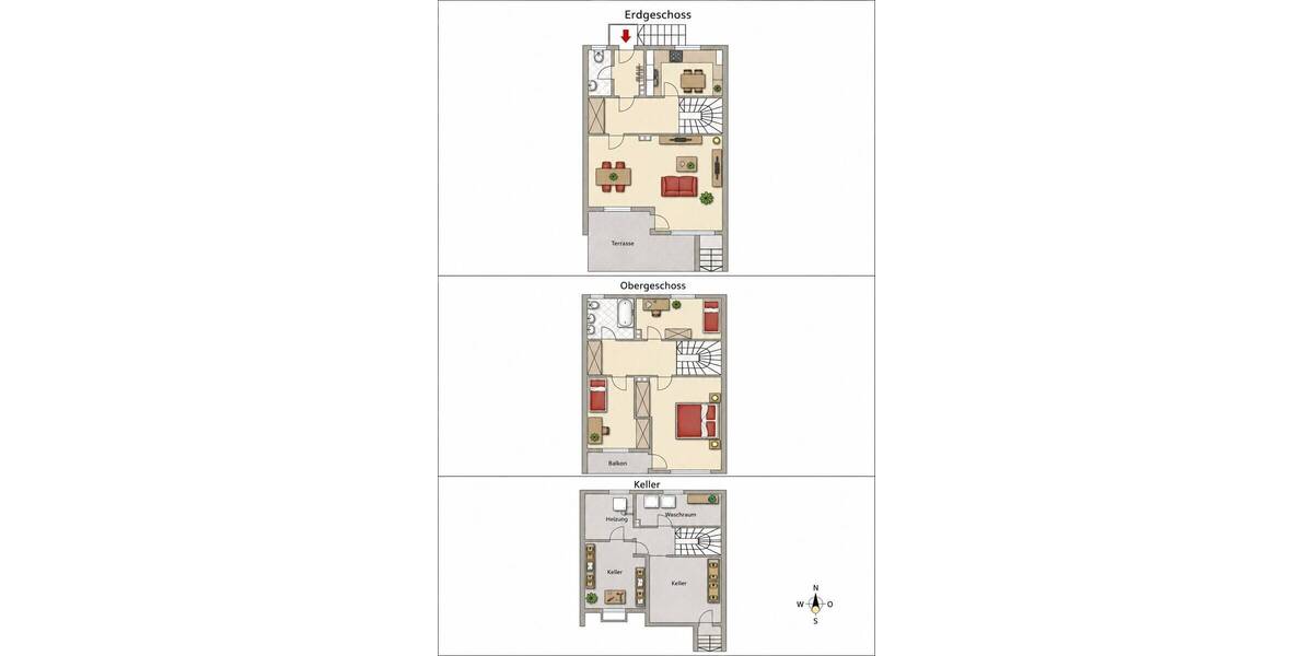 Reihenmittelhaus Rosenheim Fürstätt - 4 Zimmer, 97 m&sup2;, 479.000&euro; | Angebot:26740972