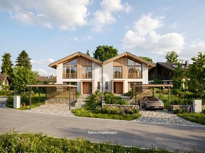 SELTENE GELEGENHEIT - DOPPELHAUS IN RUHIGER LAGE - Grundstück Pfaffing | Angebot:26764084