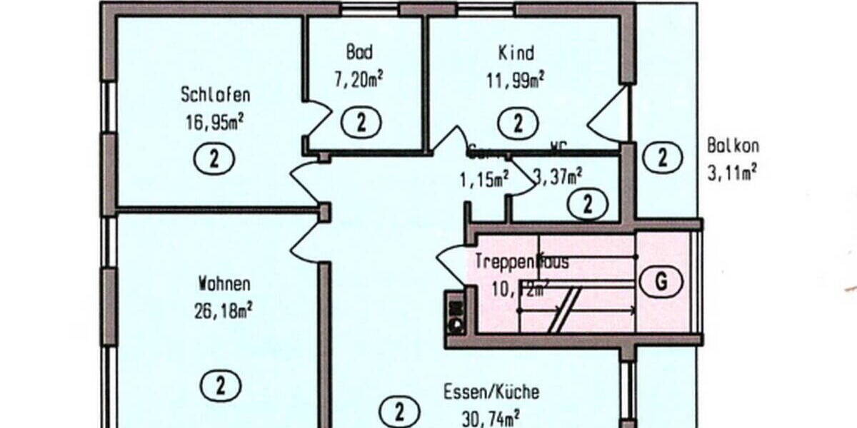 Etagenwohnung Glonn - 4 Zimmer, 98 m&sup2;, 689.700&euro; | Angebot:26147537