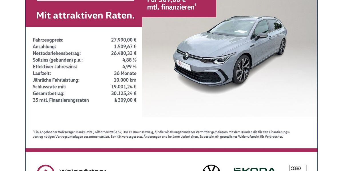 VW Golf 14.990 km 27.990 &euro; Miesbach 83714