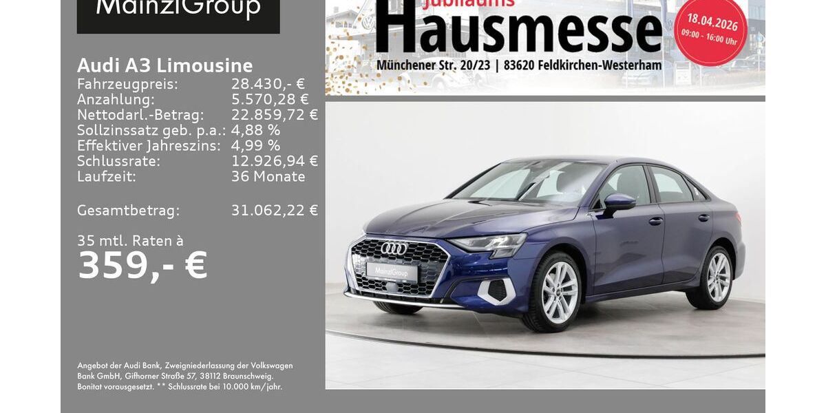 Audi A3 46.900 km 28.430 &euro; Feldkirchen/Westerham 83620