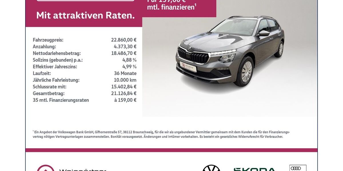Skoda Kamiq 3.100 km 22.860 &euro; Miesbach 83714