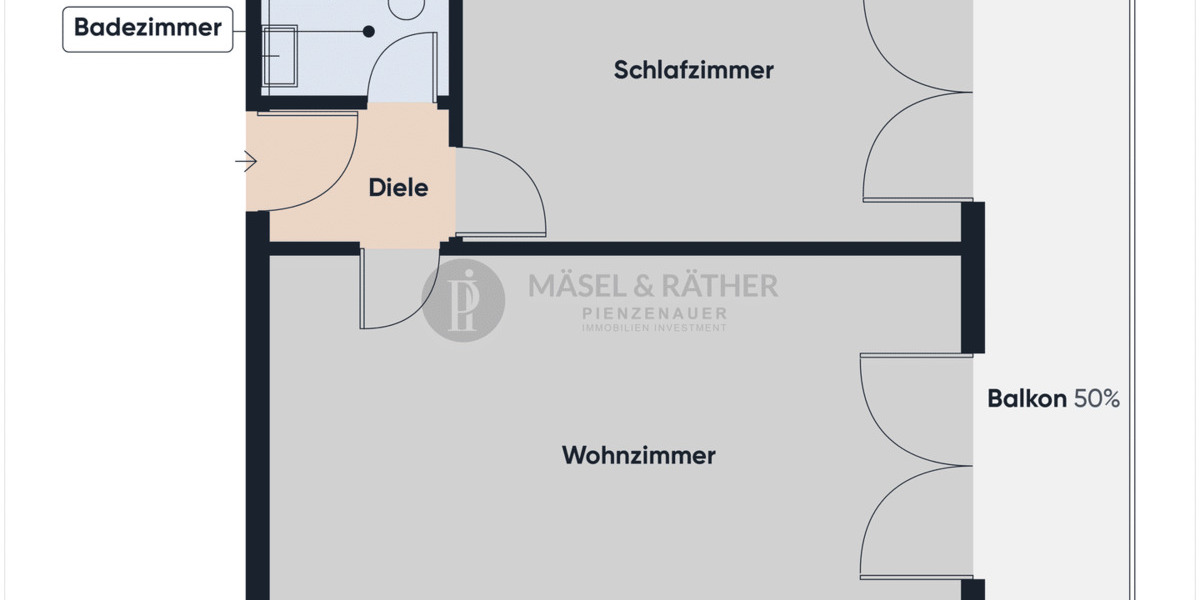 Etagenwohnung Bad Endorf - 2 Zimmer, 55 m&sup2;, 230.000&euro; | Angebot:26659445
