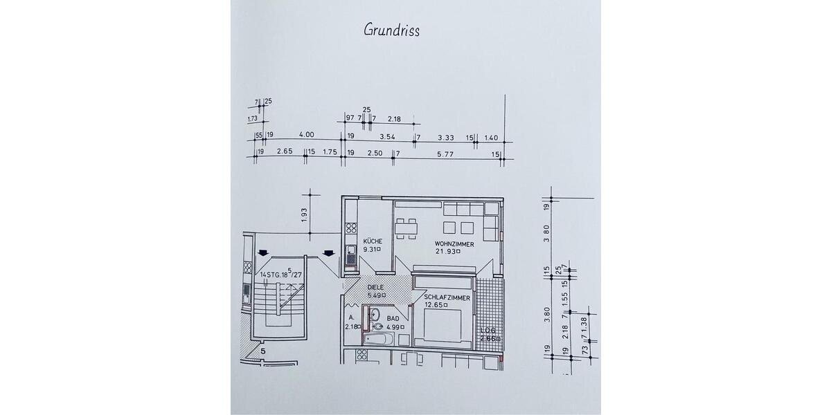 Etagenwohnung Rosenheim Innenstadt - 2 Zimmer, 56 m&sup2;, 262.000&euro; | Angebot:26403425