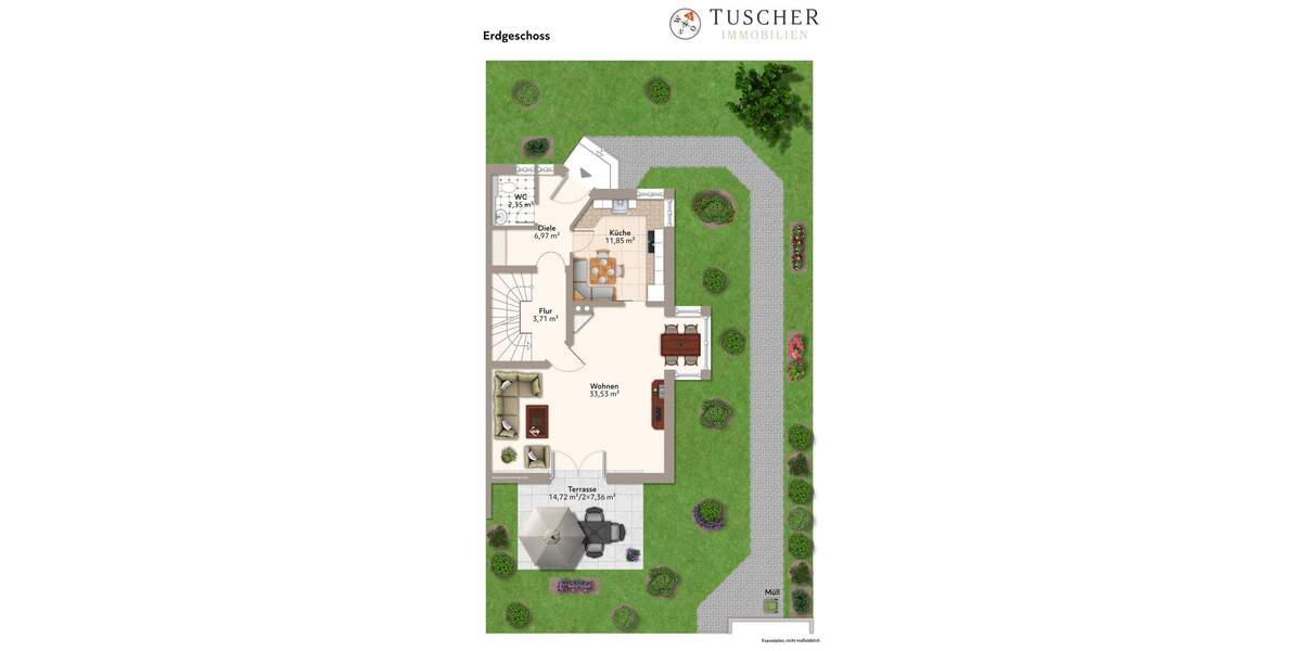 Doppelhaushälfte Bruckmühl - 5 Zimmer, 148 m&sup2;, 890.000&euro; | Angebot:25698487