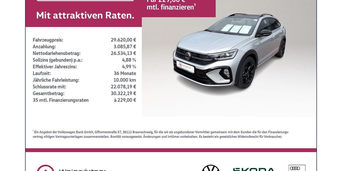 VW Taigo 2.450 km 29.620 &euro; Miesbach 83714