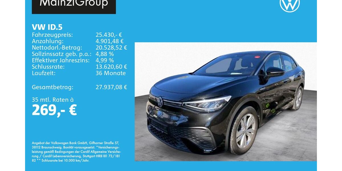 VW ID.5 80.400 km 25.430 &euro; Feldkirchen/Westerham 83620