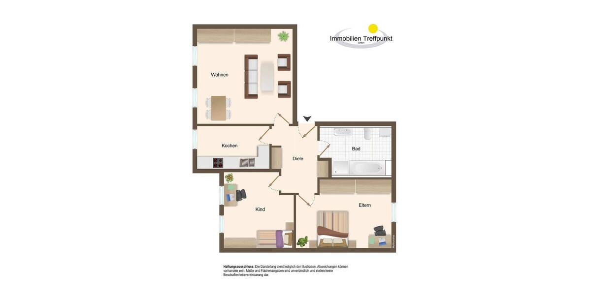 Etagenwohnung Rosenheim Ost - 3 Zimmer, 74 m&sup2;, 369.000&euro; | Angebot:26866922