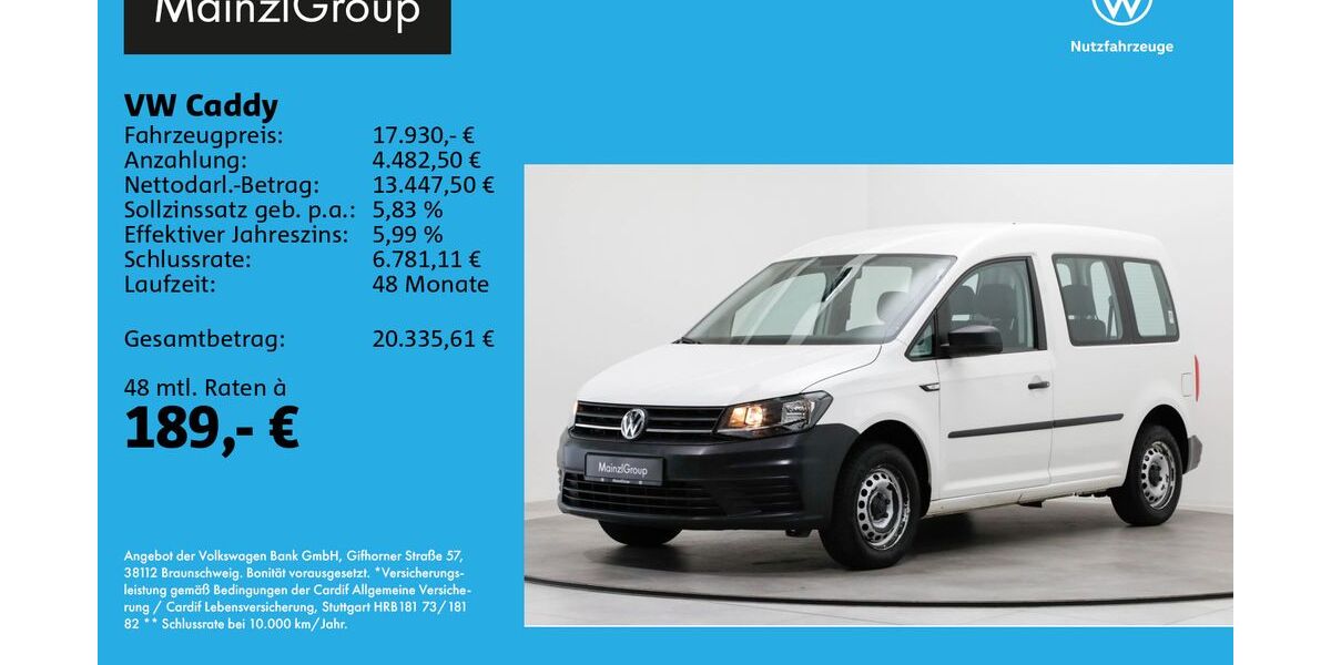 VW Caddy 30.800 km 17.930 &euro; Feldkirchen/Westerham 83620