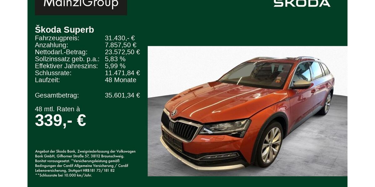 Skoda Superb 93.000 km 31.430 &euro; Feldkirchen/Westerham 83620