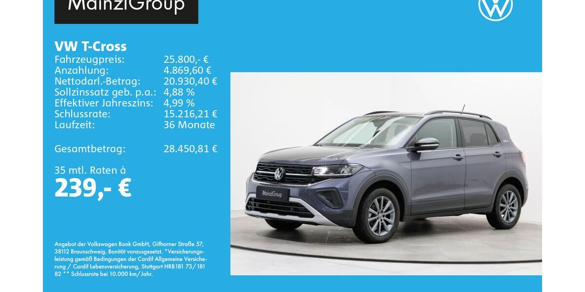 VW T-Cross 9.900 km 25.800 &euro; Feldkirchen-Westerham 83620