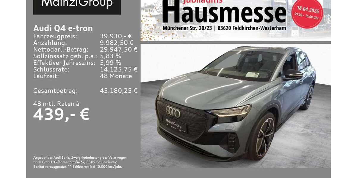 Audi Q4 e-tron 52.910 km 39.930 &euro; Feldkirchen/Westerham 83620