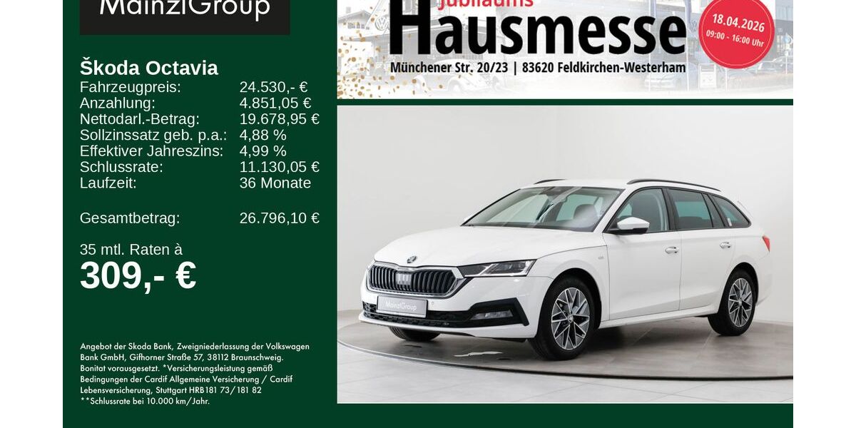 Skoda Octavia 54.577 km 24.530 &euro; Feldkirchen/Westerham 83620