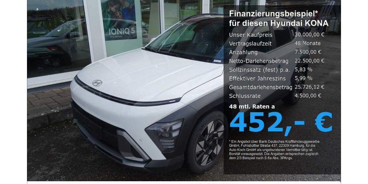 Hyundai KONA 2.328 km 30.000 &euro; Bad Feilnbach 83075