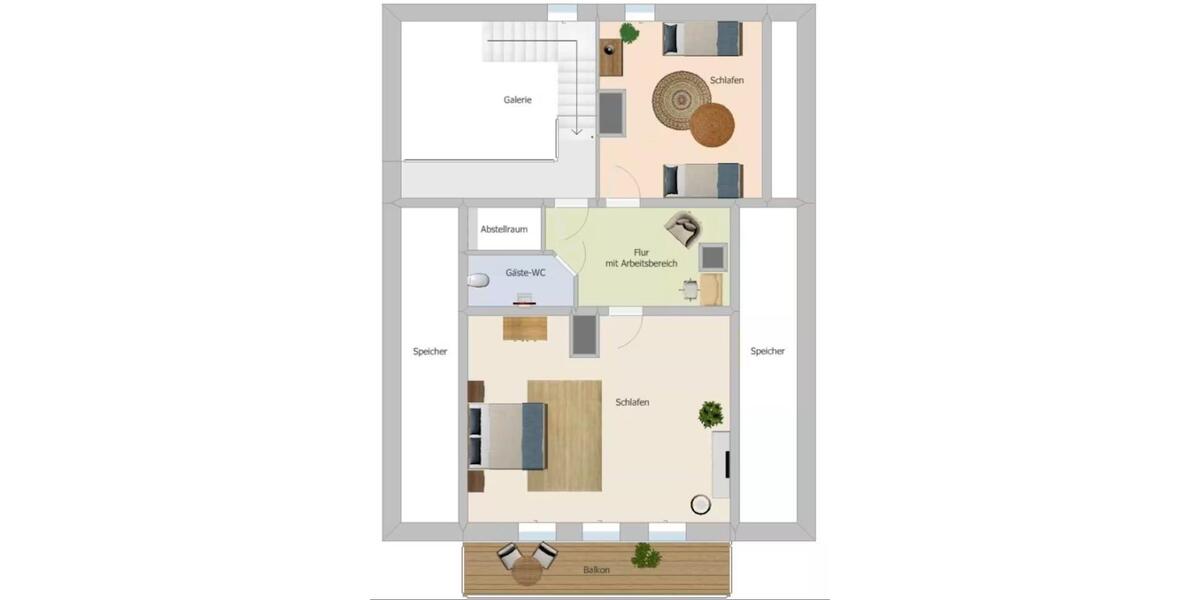 Maisonettenwohnung Tuntenhausen - 3 Zimmer, 76 m&sup2;, 1.500&euro; | Angebot:24848485