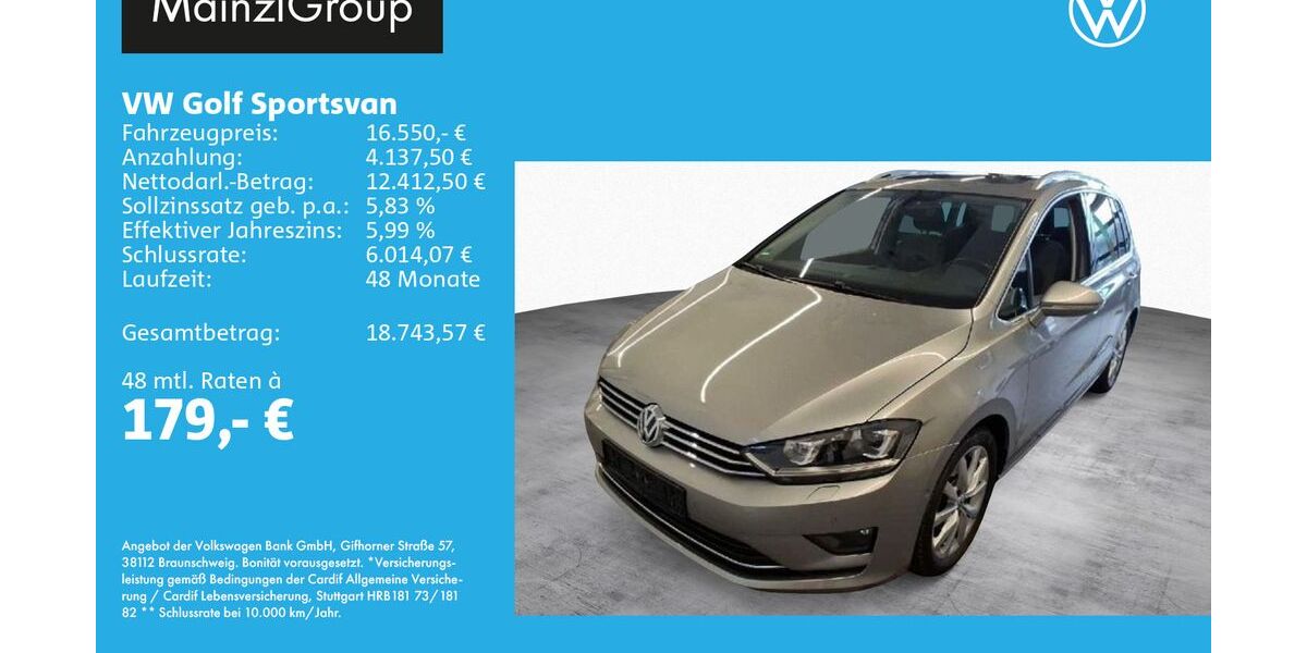 VW Golf Sportsvan 86.288 km 16.550 &euro; Feldkirchen/Westerham 83620