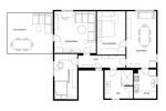 Etagenwohnung Bruckmühl Noderwiechs - 4 Zimmer, 108 m&sup2;, 1.500&euro; | Angebot:26627223