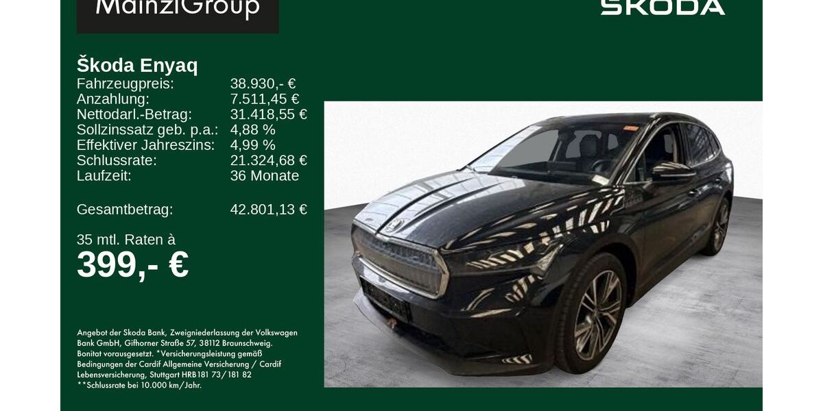 Skoda Enyaq 23.500 km 38.930 &euro; Feldkirchen/Westerham 83620