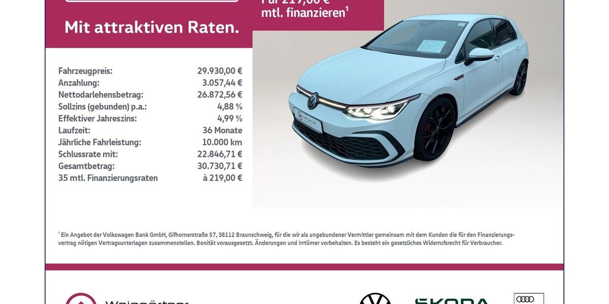 VW Golf 33.850 km 29.930 &euro; Miesbach 83714