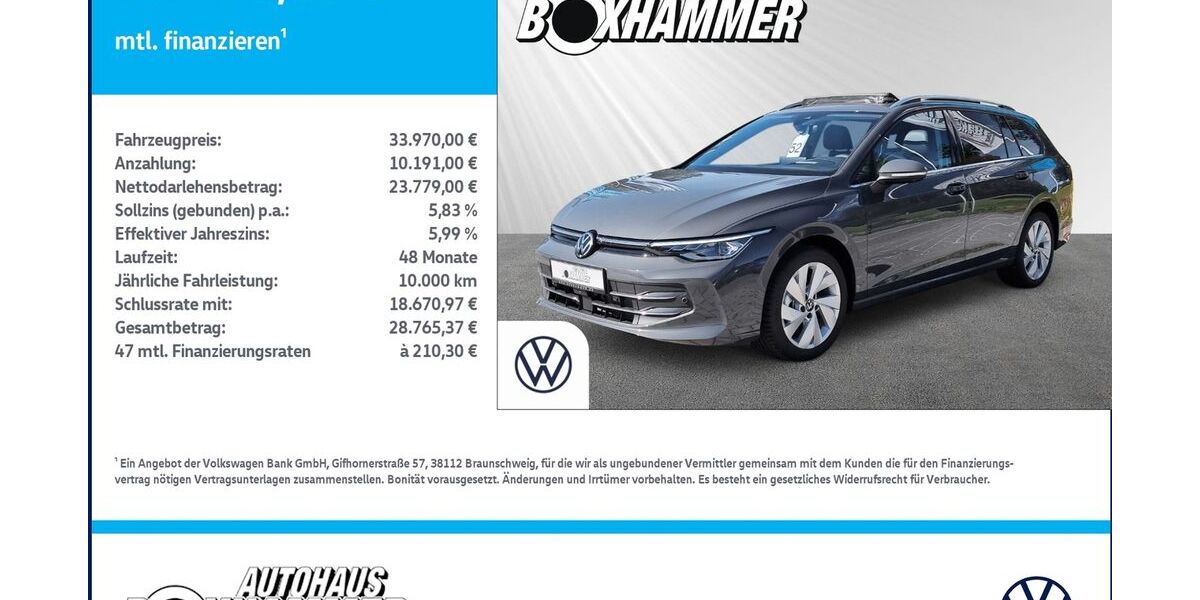 VW Golf 17.990 km 33.970 &euro; Bad Aibling 83043