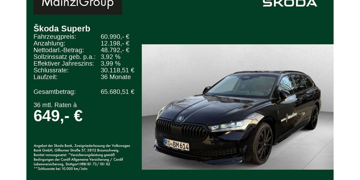 Skoda Superb 7.500 km 60.990 &euro; Rosenheim 83026