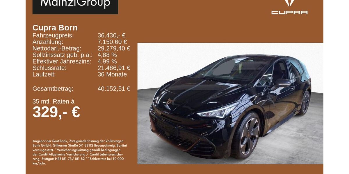 Cupra Born 8.270 km 36.430 &euro; Feldkirchen/Westerham 83620