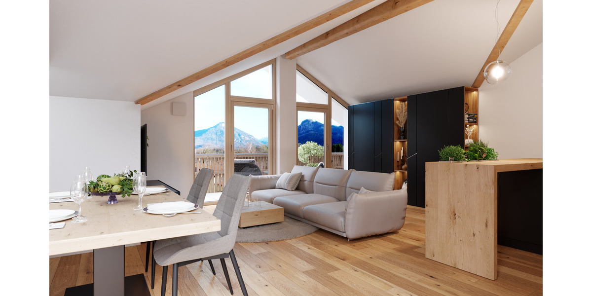 Etagenwohnung Brannenburg - 3 Zimmer, 77 m&sup2;, 600.600&euro; | Angebot:25683476