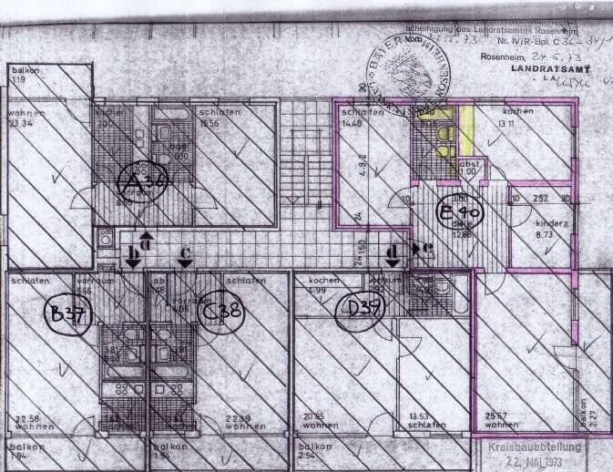 Etagenwohnung Rosenheim Pang - 3 Zimmer, 82 m&sup2;, 369.000&euro; | Angebot:25690163