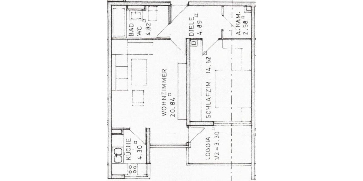 Etagenwohnung Prien am Chiemsee - 2 Zimmer, 54 m&sup2;, 379.000&euro; | Angebot:26476288