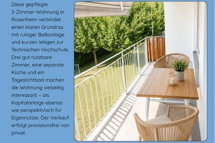 Wohnung Rosenheim Egarten - 3 Zimmer, 80 m&sup2;, 429.000&euro; | Angebot:27017930