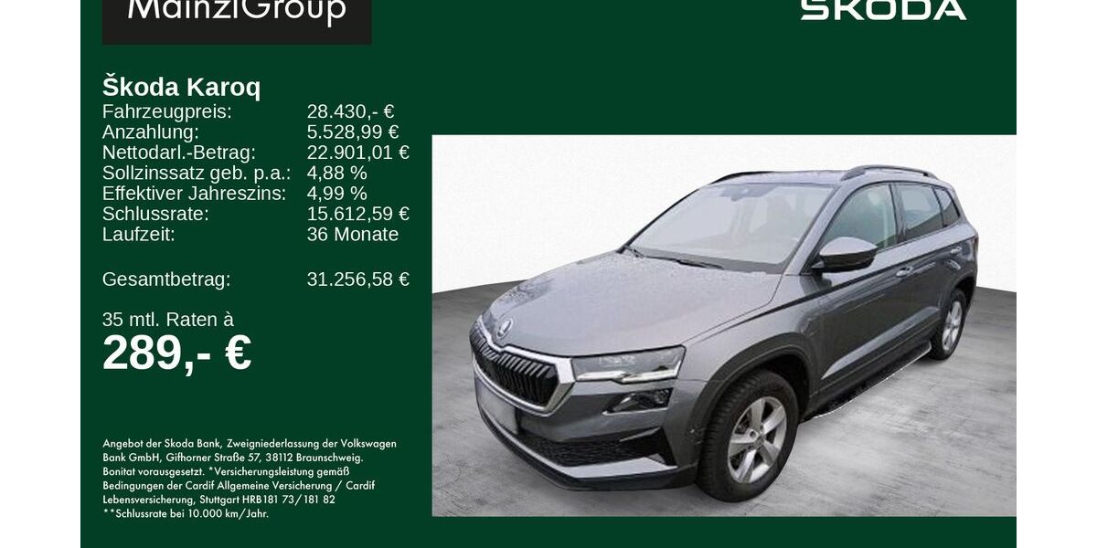 Skoda Karoq 41.000 km 28.430 &euro; Feldkirchen/Westerham 83620