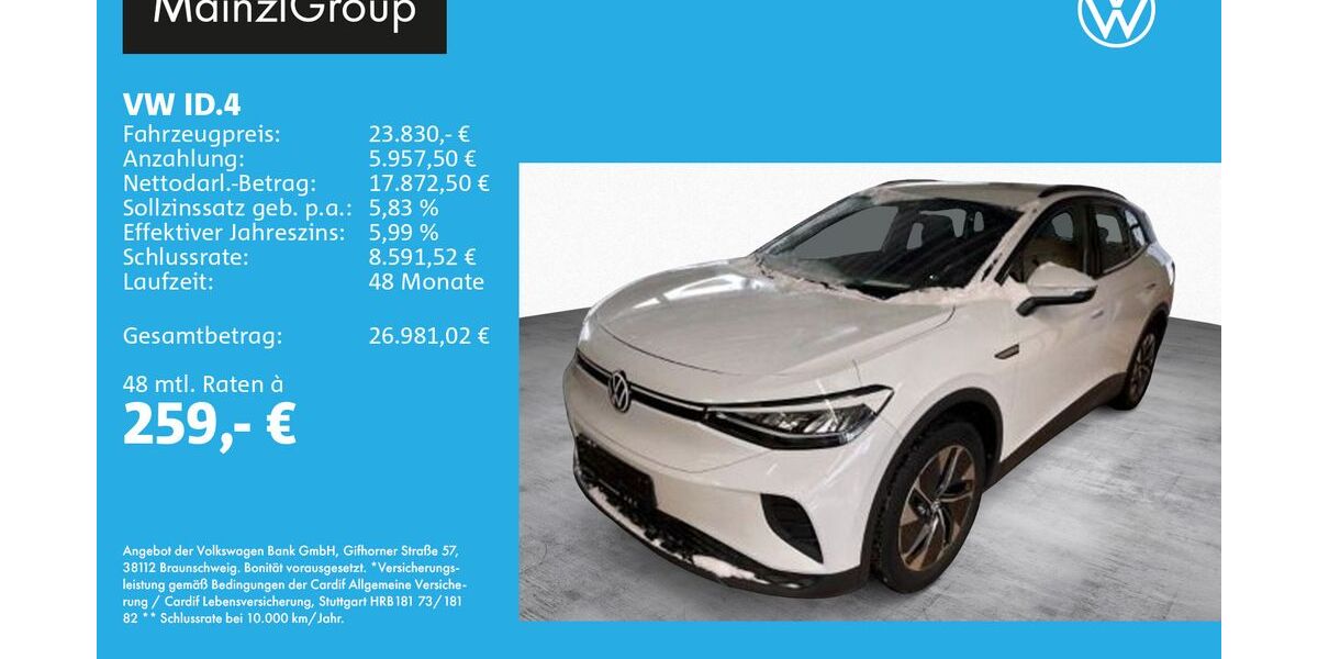 VW ID.4 21.900 km 23.830 &euro; Feldkirchen/Westerham 83620